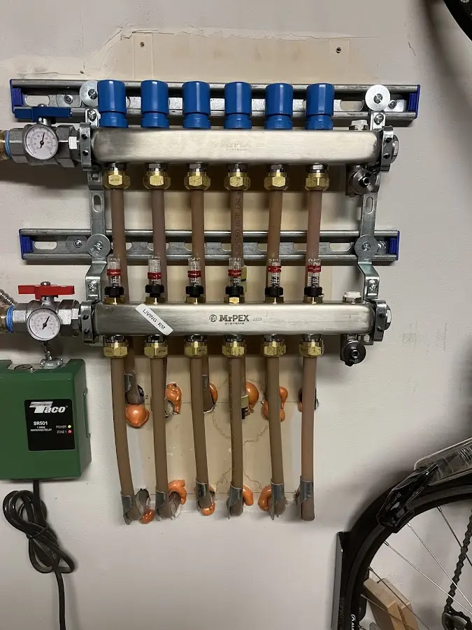 Plumber performing Gas Line Installation at a residential property in Benbrook